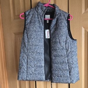 Rafaella Sport Black and White Patterned Vest